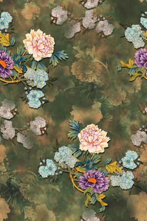 香云纱印花花型图片