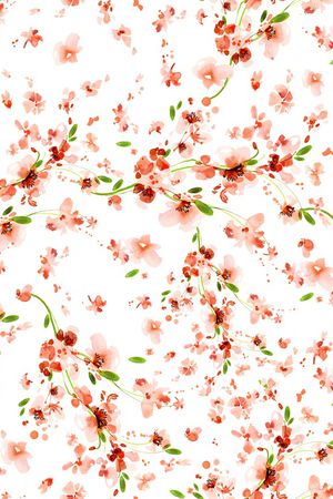 小碎花印花花型图片