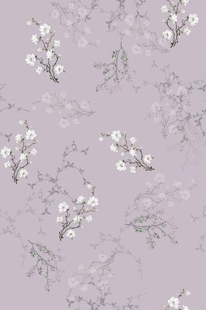 几何花卉印花花型图片