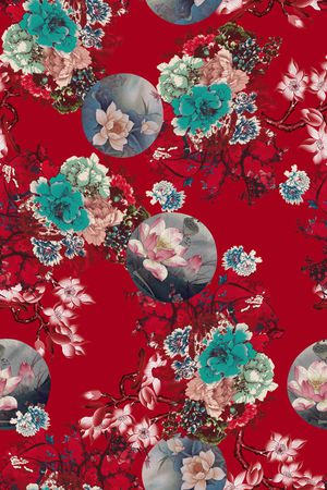 香云纱印花花型图片