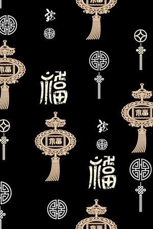 唐装印花花型图片