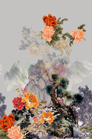定位花印花花型图片