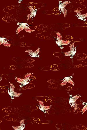 扇子印花花型图片