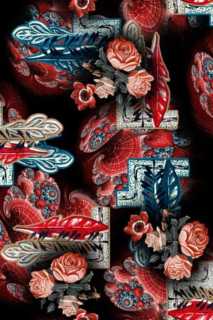 花卉印花花型图片