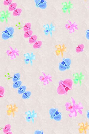 花卉印花花型图片