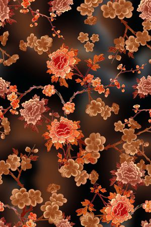 香云纱印花花型图片
