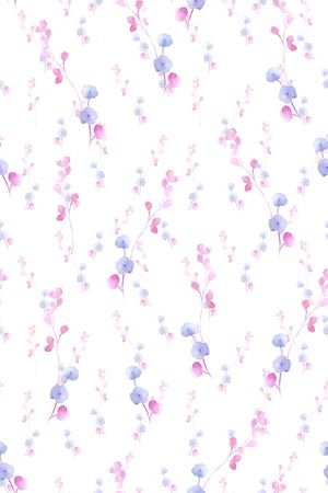 水彩印花花型图片