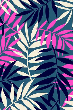 绿植树叶印花花型图片