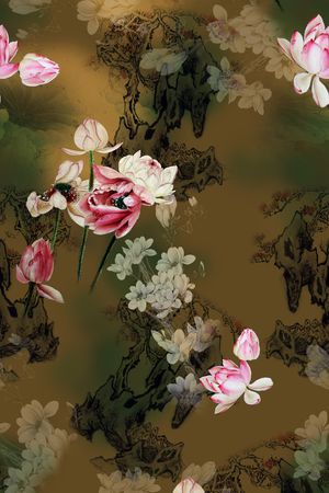 花卉印花花型图片
