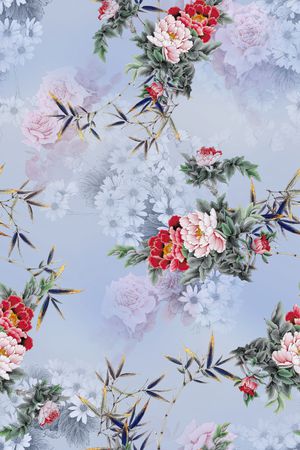花卉印花花型图片