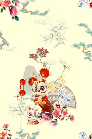 时尚印花花型图片