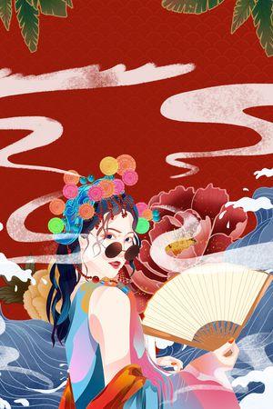 定位花印花花型图片
