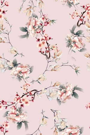 花卉印花花型图片