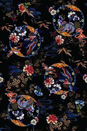数码花型印花花型图片