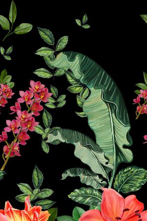 花卉印花花型图片