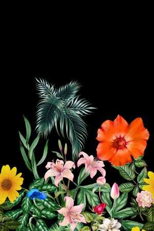 花卉印花花型图片