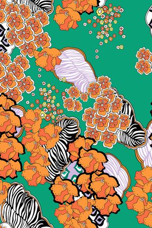 花卉印花花型图片