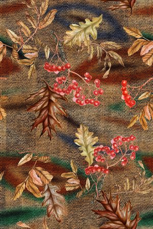 绿植树叶印花花型图片
