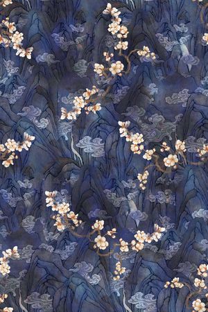 中国风印花花型图片