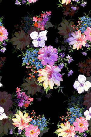 水彩印花花型图片