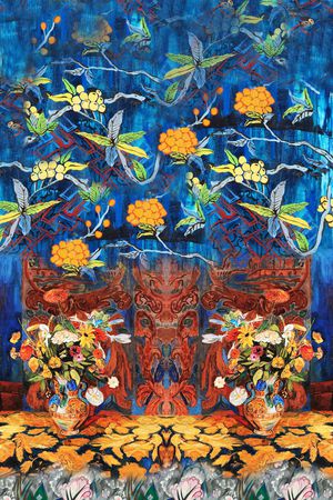 定位花印花花型图片