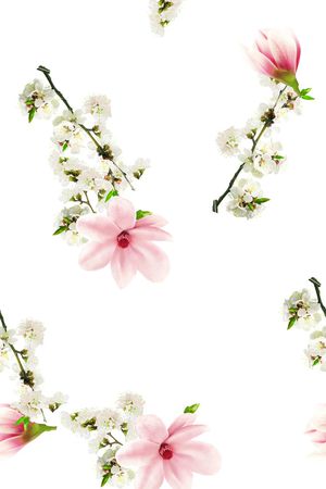 白底花印花花型图片