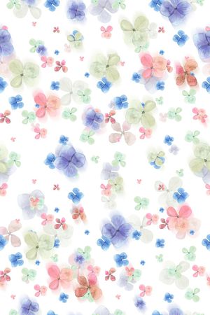 水彩印花花型图片