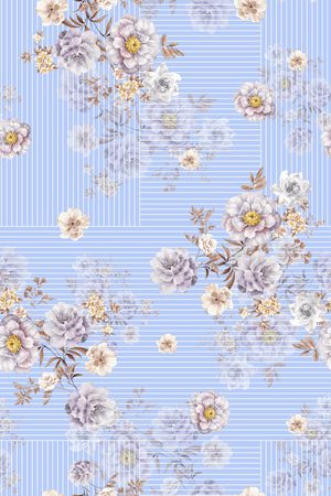 几何印花花型图片