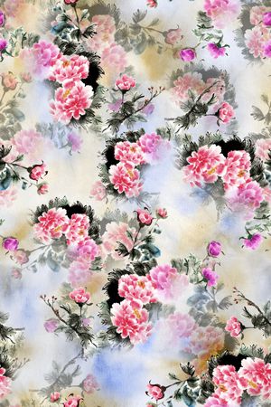 绿植树叶印花花型图片