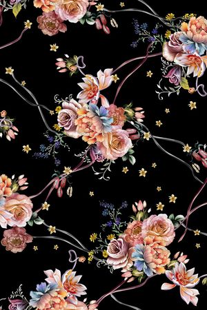 花卉印花花型图片