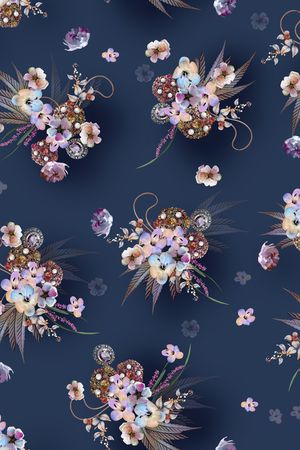 花卉印花花型图片