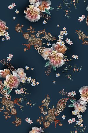 花卉印花花型图片