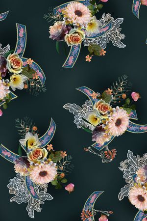 花卉印花花型图片