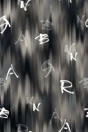 字母印花花型图片