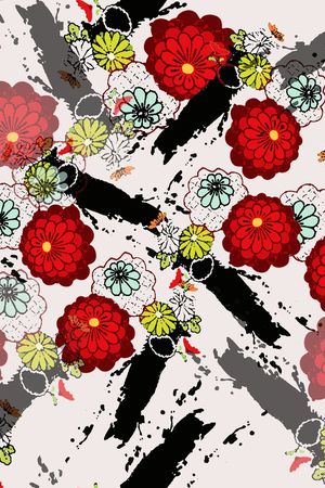 花卉印花花型图片