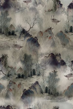 中国风印花花型图片