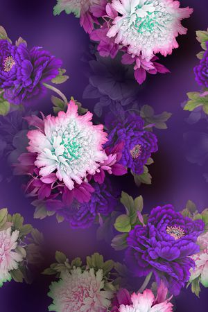 花卉印花花型图片