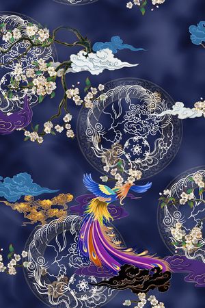 花卉印花花型图片