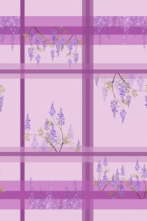 格子印花花型图片