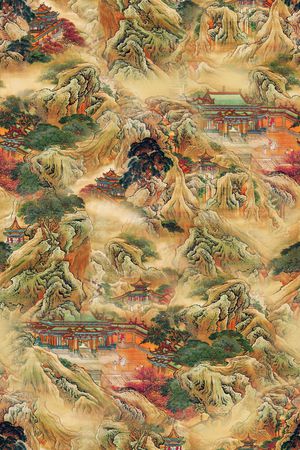 中国风印花花型图片