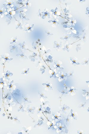 水彩印花花型图片