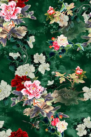 花卉印花花型图片