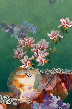 定位花印花花型图片