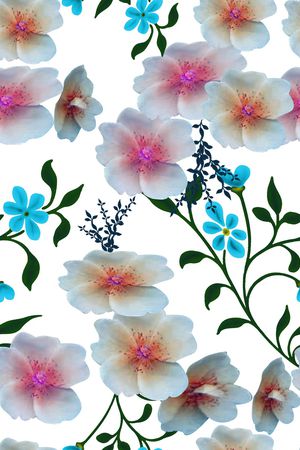 双色印花花型图片