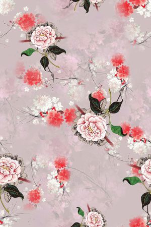 花卉印花花型图片