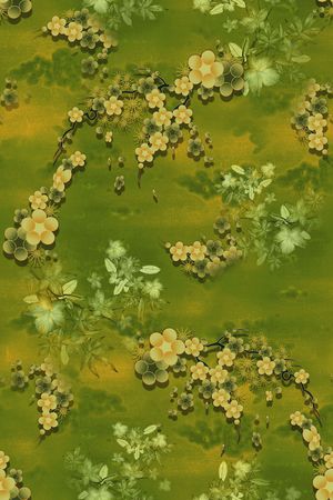 中国风印花花型图片