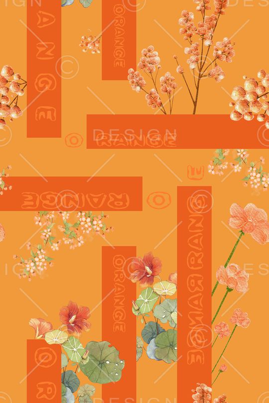 花卉印花花型图片