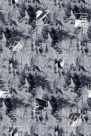 字母印花花型图片