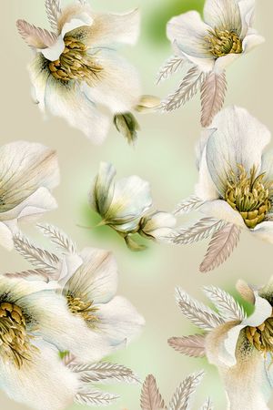 数码花型印花花型图片