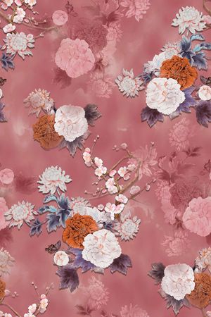 香云纱印花花型图片